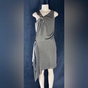 BCBGMaxAzria Asymmetrical Gray Dress